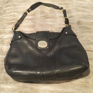 St. John Black Shoulder Bag